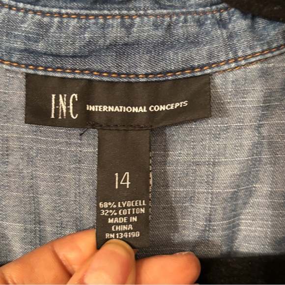 INC Denim Dress - Picture 3 of 5